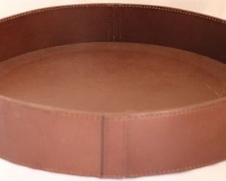 Leather tray