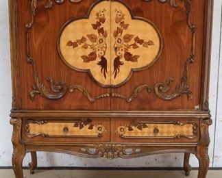 French satinwood inlaid cabinet