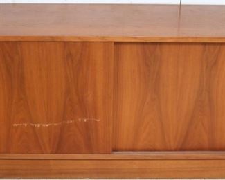 Teak sliding door cabinet