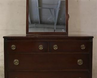 Mahogany dresser with mirror