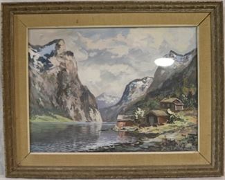 Artist signed river print