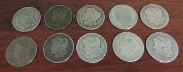 Morgan silver dollars