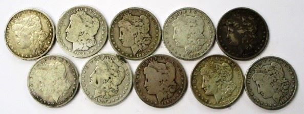 Morgan silver dollars