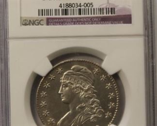 1833 Bust Half dollar graded