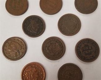 One cent coins