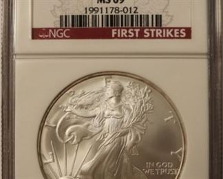 graded silver dollar