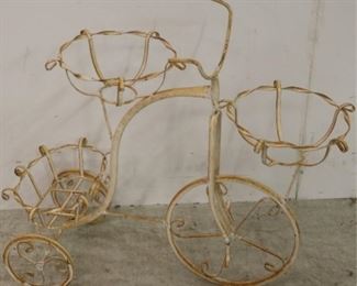 Wire tricycle planter