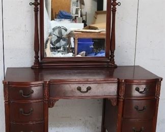 Mahogany dressing vanity