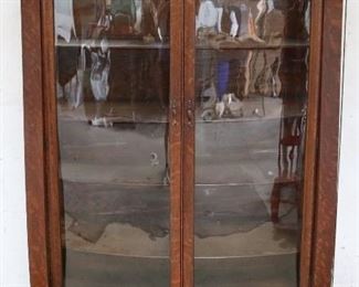 Empire curved door bookcase