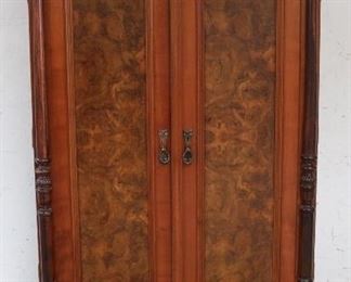 Burl door armoire