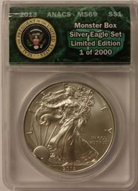 2013 Monster Box silver eagle