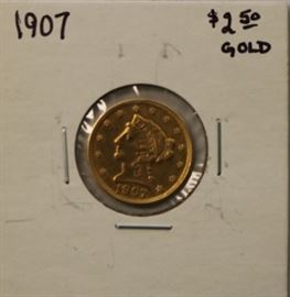 1907 $2.50 Gold liberty