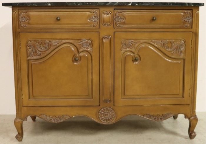 French marble top server