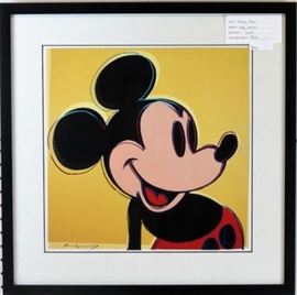 Mickey mouse giclee by Andy Warhol