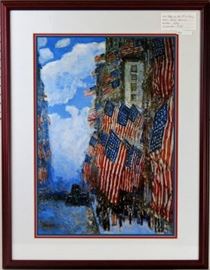 Flags of the 4th of July Giclee by Childe Hassom