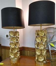 Modern History pair lamps