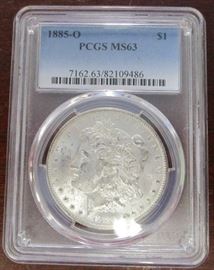 1885-O MS63 Morgan dollar