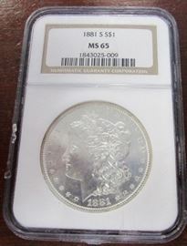 1881 MS65 Morgan dollar