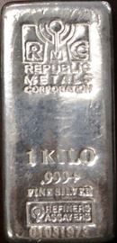 RMC 1 Kilo or 32.15 oz Silver Bar
