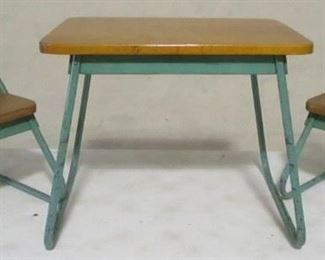 Vintage childs table and chair set