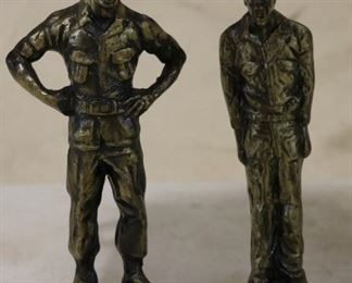 Metal statues