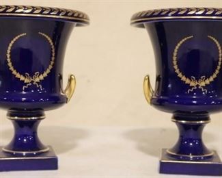 Blue urns