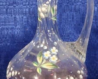 Enamel painted ewer