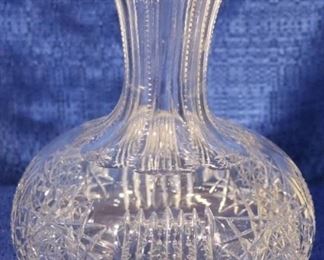 Cut glass water bottle