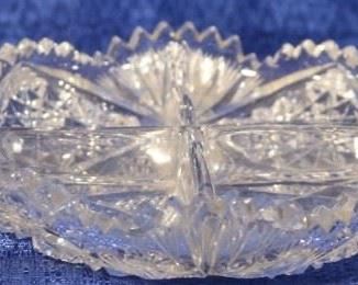 Cut glass dish