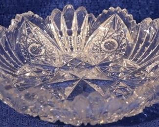 cut glass dish