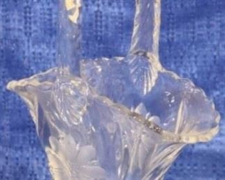 cut glass basket