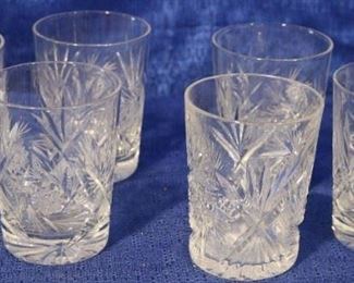cut glass water glasses