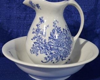 Wash bowl and pitcher