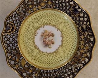 Dresden Cherub porcelain plate