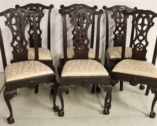 Fantastic set of Chippendale dining chairs