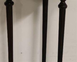 Burled plant stand