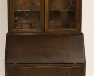 Chippendale bookcase top secretary