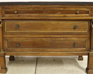 Regency chest w/ brass trim