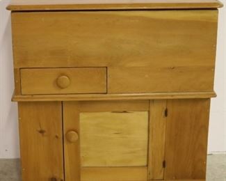 Lift top commode