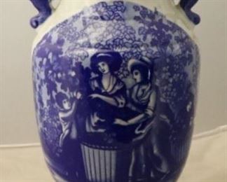 Blue and white vase