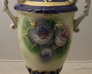 Urn with lid
