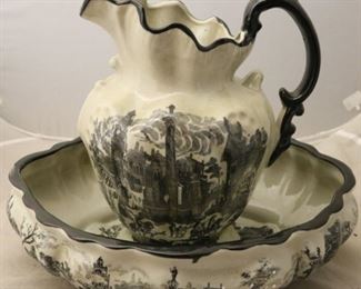 Wash bowl and pitcher