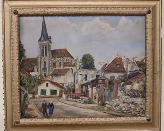 Oil on canvas painting artist signed