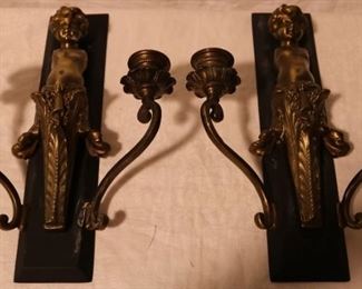 Angel wall candle hangers