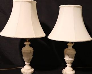 Marble base lamps
