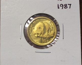 China 1/10oz gold coin