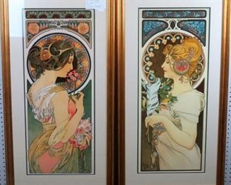 Primrose/Feather by Alphonso Mucha