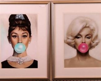 Marilyn Monroe and Audrey Hepburn Bubble gum