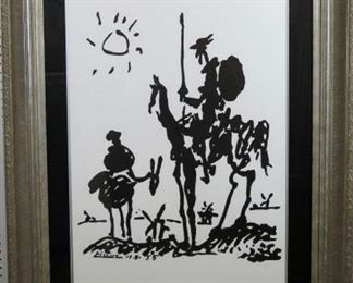 Don Quixote silkscreen by Pablo Picasso