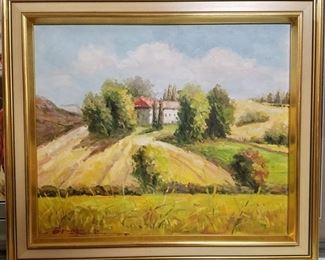 Oil on Canvas signed